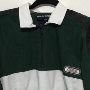 Vintage Polo Sport long sleeve polo shirt zipper